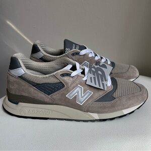 NEW BALANCE 998 Made in USA “ Grey/Silver” Sneakers Size 11.5 NWOB